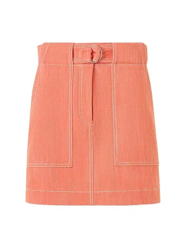 Akris punto Women's Denim Cargo Skirt - Orange | Thumbnail 1 Akris punto Women's Denim Cargo Skirt - Orange | Thumbnail 1