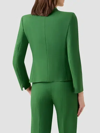 Akris punto Women's Jersey One-Button Blazer - Green - Size 16 | Thumbnail 3 Akris punto Women's Jersey One-Button Blazer - Green - Size 16 | Thumbnail 3