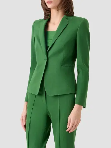 Akris punto Women's Jersey One-Button Blazer - Green - Size 16 | Thumbnail 6 Akris punto Women's Jersey One-Button Blazer - Green - Size 16 | Thumbnail 6