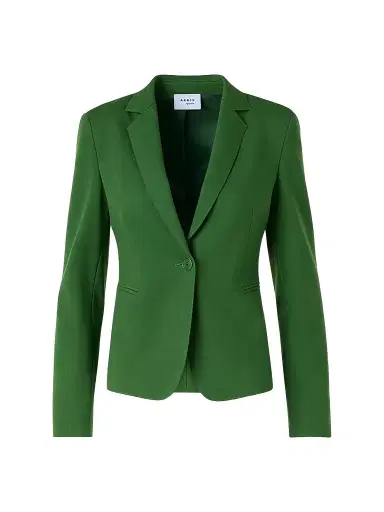 Akris punto Women's Jersey One-Button Blazer - Green - Size 16 | Thumbnail 1 Akris punto Women's Jersey One-Button Blazer - Green - Size 16 | Thumbnail 1