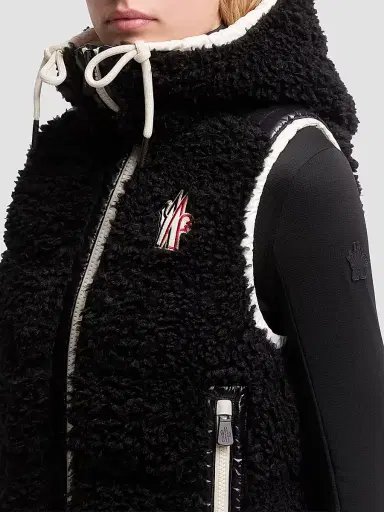 Moncler Grenoble Women's Down-Filled Vest in Teddy - Black - Size Large | Thumbnail 4 Moncler Grenoble Women's Down-Filled Vest in Teddy - Black - Size Large | Thumbnail 4