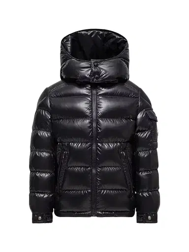 Moncler Little Boy's & Boy's New Maya Zip Up Jacket - Black | Thumbnail 1 Moncler Little Boy's & Boy's New Maya Zip Up Jacket - Black | Thumbnail 1