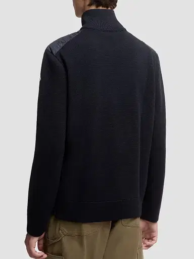 Moncler Men's Down-Filled Cardigan - Navy Blue | Thumbnail 3 Moncler Men's Down-Filled Cardigan - Navy Blue | Thumbnail 3