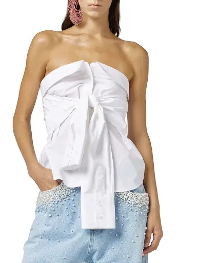 Giuseppe Di Morabito Women's Act II: The Fall of Icarus Cotton Top - White | Thumbnail 1 Giuseppe Di Morabito Women's Act II: The Fall of Icarus Cotton Top - White | Thumbnail 1