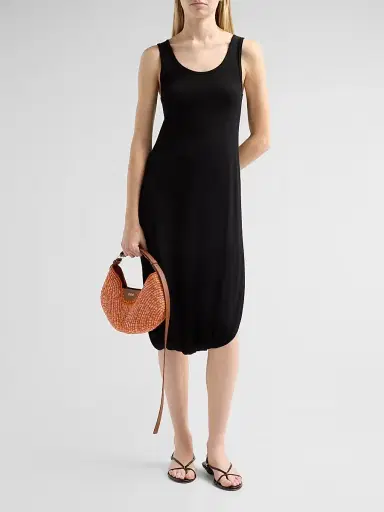 Loewe Women's x Paula's Ibiza Swing Melange Raffia & Leather Shoulder Bag | Thumbnail 4 Loewe Women's x Paula's Ibiza Swing Melange Raffia & Leather Shoulder Bag | Thumbnail 4