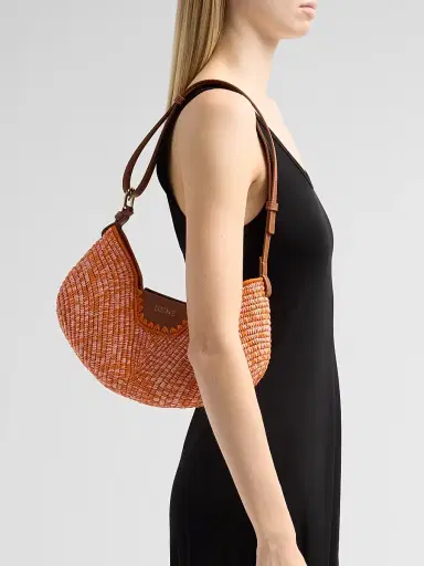 Loewe Women's x Paula's Ibiza Swing Melange Raffia & Leather Shoulder Bag | Thumbnail 5 Loewe Women's x Paula's Ibiza Swing Melange Raffia & Leather Shoulder Bag | Thumbnail 5