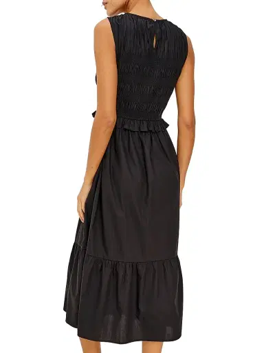 RAILS Women's Rialto Smocked Midi-Dress - Black - Size XL | Thumbnail 4 RAILS Women's Rialto Smocked Midi-Dress - Black - Size XL | Thumbnail 4