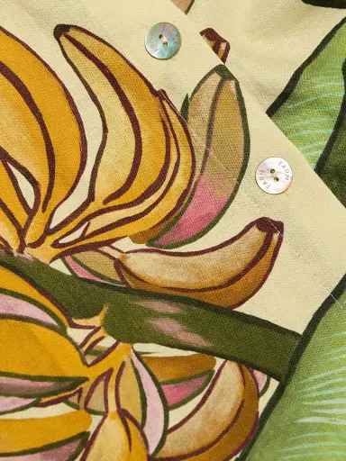 Farm Rio Women's Fruit-Print Linen-Blend Shirt - Yellow - Size XL | Thumbnail 7 Farm Rio Women's Fruit-Print Linen-Blend Shirt - Yellow - Size XL | Thumbnail 7