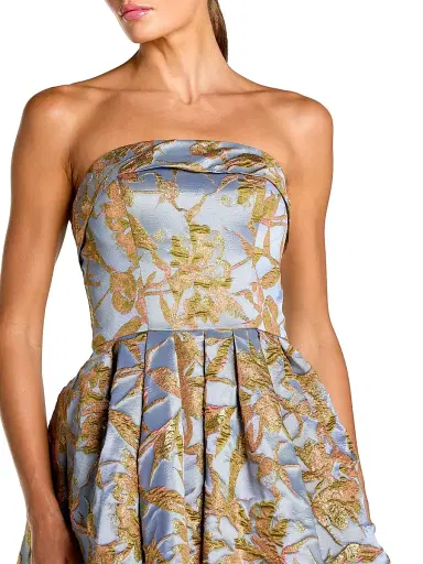 Mac Duggal Women's Floral Brocade Midi-Dress | Thumbnail 3 Mac Duggal Women's Floral Brocade Midi-Dress | Thumbnail 3