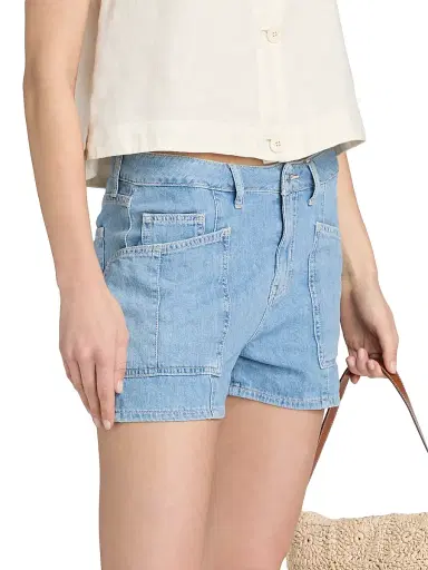 L'Agence Women's Kyra Cotton High-Rise Denim Shorts - Seattle - Size 32 | Thumbnail 4 L'Agence Women's Kyra Cotton High-Rise Denim Shorts - Seattle - Size 32 | Thumbnail 4