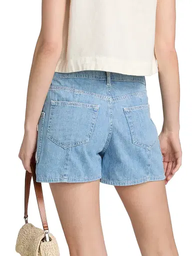 L'Agence Women's Kyra Cotton High-Rise Denim Shorts - Seattle - Size 32 | Thumbnail 5 L'Agence Women's Kyra Cotton High-Rise Denim Shorts - Seattle - Size 32 | Thumbnail 5