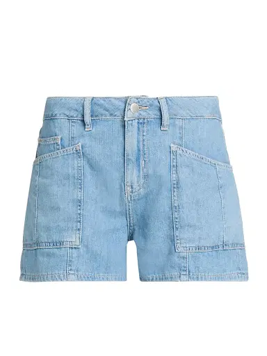 L'Agence Women's Kyra Cotton High-Rise Denim Shorts - Seattle - Size 32 | Thumbnail 1 L'Agence Women's Kyra Cotton High-Rise Denim Shorts - Seattle - Size 32 | Thumbnail 1