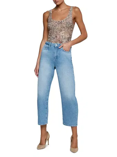 L'Agence Women's Kalea Leopard-Print Bodysuit - Tan Valencia Leopard - Size XXL | Thumbnail 2 L'Agence Women's Kalea Leopard-Print Bodysuit - Tan Valencia Leopard - Size XXL | Thumbnail 2