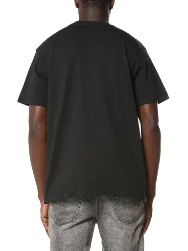 Purple Brand Men's Logo Cotton Crewneck T-Shirt - Black | Thumbnail 2 Purple Brand Men's Logo Cotton Crewneck T-Shirt - Black | Thumbnail 2