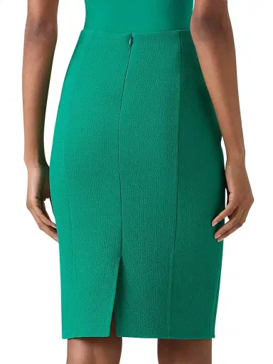 Akris Women's Double-Face Crepe Wool Pencil Skirt - Tourmaline | Thumbnail 5 Akris Women's Double-Face Crepe Wool Pencil Skirt - Tourmaline | Thumbnail 5