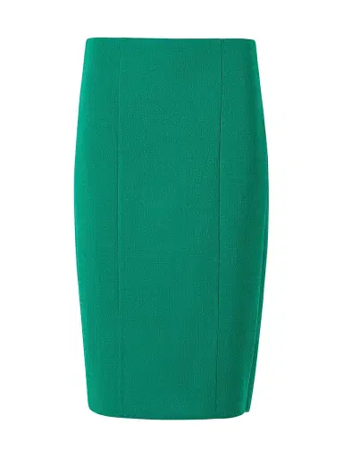 Akris Women's Double-Face Crepe Wool Pencil Skirt - Tourmaline | Thumbnail 1 Akris Women's Double-Face Crepe Wool Pencil Skirt - Tourmaline | Thumbnail 1