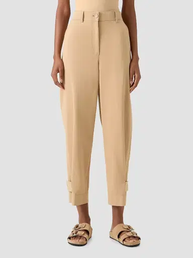 Akris punto Women's Fraser Cotton Gabardine Pants - Beige - Size 16 | Thumbnail 2 Akris punto Women's Fraser Cotton Gabardine Pants - Beige - Size 16 | Thumbnail 2