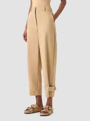 Akris punto Women's Fraser Cotton Gabardine Pants - Beige - Size 16 | Thumbnail 6 Akris punto Women's Fraser Cotton Gabardine Pants - Beige - Size 16 | Thumbnail 6