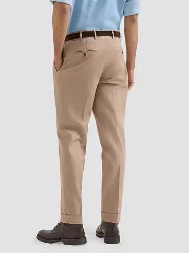 Brunello Cucinelli Men's Garment Dyed Italian Fit Trousers - Camel - Size 50 | Thumbnail 3 Brunello Cucinelli Men's Garment Dyed Italian Fit Trousers - Camel - Size 50 | Thumbnail 3