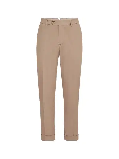 Brunello Cucinelli Men's Garment Dyed Italian Fit Trousers - Camel - Size 50 | Thumbnail 1 Brunello Cucinelli Men's Garment Dyed Italian Fit Trousers - Camel - Size 50 | Thumbnail 1