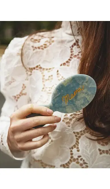 Solar Eclipse Hand-Painted Mama Handbag Hero Brush | Thumbnail 4 Solar Eclipse Hand-Painted Mama Handbag Hero Brush | Thumbnail 4