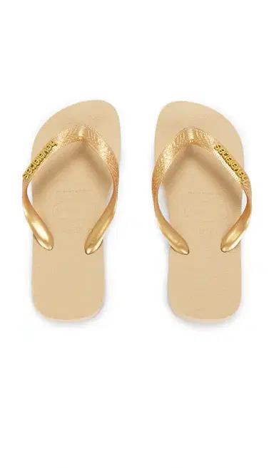 Havaianas Top Logo Metallic Sandal | Thumbnail 1 Havaianas Top Logo Metallic Sandal | Thumbnail 1