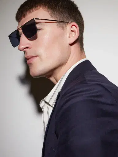 Oliver Peoples Jil Sander Edition 2 Aviator-Style Silver-Tone Metal Sunglasses - Men | Thumbnail 2 Oliver Peoples Jil Sander Edition 2 Aviator-Style Silver-Tone Metal Sunglasses - Men | Thumbnail 2
