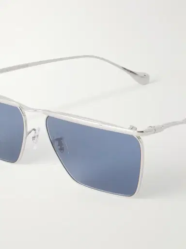Oliver Peoples Jil Sander Edition 2 Aviator-Style Silver-Tone Metal Sunglasses - Men | Thumbnail 3 Oliver Peoples Jil Sander Edition 2 Aviator-Style Silver-Tone Metal Sunglasses - Men | Thumbnail 3