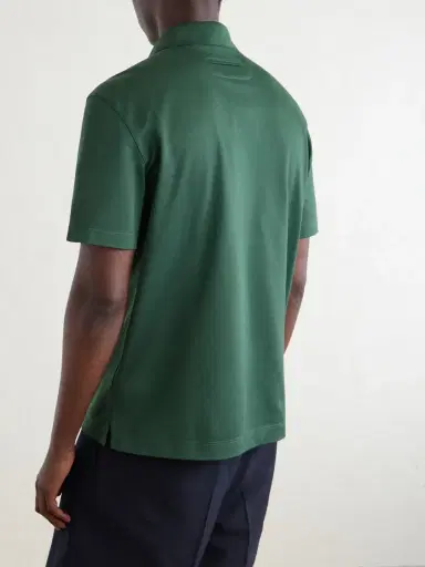 Zegna Cotton-Piqué Polo Shirt - Men | Thumbnail 4 Zegna Cotton-Piqué Polo Shirt - Men | Thumbnail 4