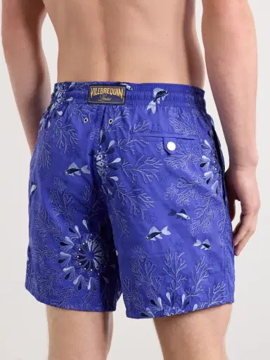 Vilebrequin Mistral Straight-Leg Mid-Length Embroidered Swim Shorts - Men | Thumbnail 3 Vilebrequin Mistral Straight-Leg Mid-Length Embroidered Swim Shorts - Men | Thumbnail 3