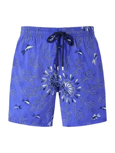 Vilebrequin Mistral Straight-Leg Mid-Length Embroidered Swim Shorts - Men | Thumbnail 1 Vilebrequin Mistral Straight-Leg Mid-Length Embroidered Swim Shorts - Men | Thumbnail 1
