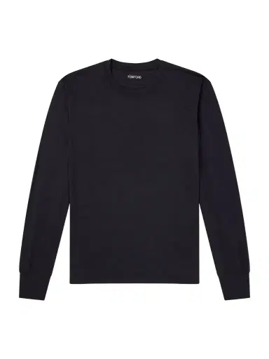 Tom Ford Slim-Fit Lyocell and Cotton-Blend Jersey T-Shirt - Men | Thumbnail 1 Tom Ford Slim-Fit Lyocell and Cotton-Blend Jersey T-Shirt - Men | Thumbnail 1
