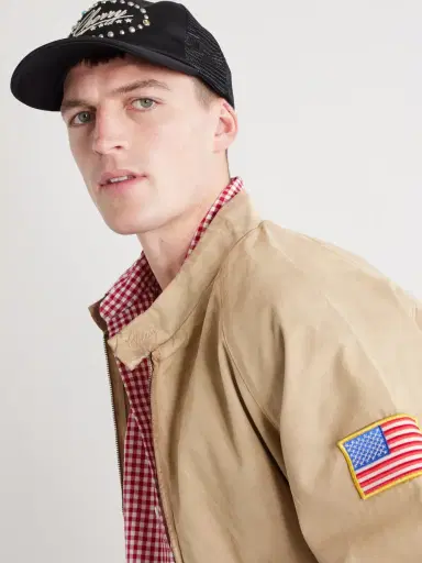 Cherry Los Angeles 6 Star Logo-Embroidered Studded Canvas and Mesh Baseball Cap - Men | Thumbnail 3 Cherry Los Angeles 6 Star Logo-Embroidered Studded Canvas and Mesh Baseball Cap - Men | Thumbnail 3