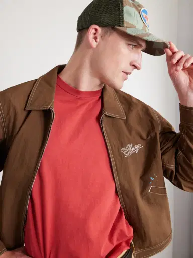 Cherry Los Angeles Eagle Logo-Appliquéd Canvas and Mesh Baseball Cap - Men | Thumbnail 3 Cherry Los Angeles Eagle Logo-Appliquéd Canvas and Mesh Baseball Cap - Men | Thumbnail 3