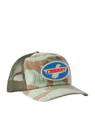Cherry Los Angeles Eagle Logo-Appliquéd Canvas and Mesh Baseball Cap - Men | Thumbnail 1 Cherry Los Angeles Eagle Logo-Appliquéd Canvas and Mesh Baseball Cap - Men | Thumbnail 1