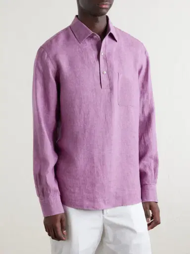 Zegna Linen Shirt - Men | Thumbnail 3 Zegna Linen Shirt - Men | Thumbnail 3