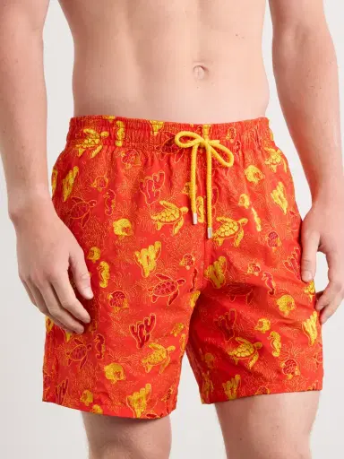 Vilebrequin Mistral Straight-Leg Mid-Length Embroidered Swim Shorts - Men | Thumbnail 2 Vilebrequin Mistral Straight-Leg Mid-Length Embroidered Swim Shorts - Men | Thumbnail 2