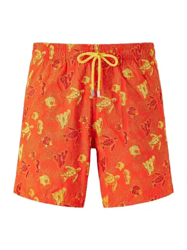 Vilebrequin Mistral Straight-Leg Mid-Length Embroidered Swim Shorts - Men | Thumbnail 1 Vilebrequin Mistral Straight-Leg Mid-Length Embroidered Swim Shorts - Men | Thumbnail 1