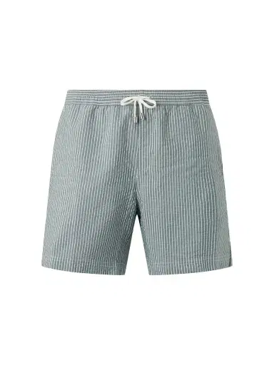 Sunspel Straight-Leg Striped Swim Shorts - Men | Thumbnail 1 Sunspel Straight-Leg Striped Swim Shorts - Men | Thumbnail 1