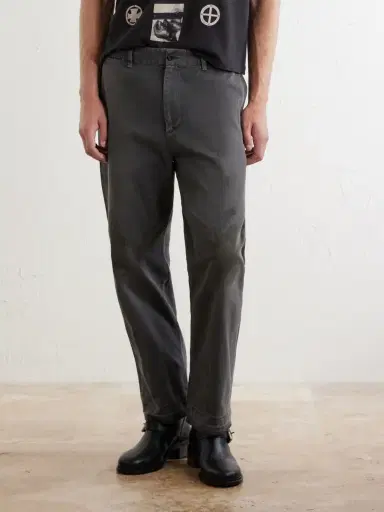 Enfants Riches Déprimés Antique Work Straight-Leg Distressed Cotton Trousers - Men | Thumbnail 3 Enfants Riches Déprimés Antique Work Straight-Leg Distressed Cotton Trousers - Men | Thumbnail 3