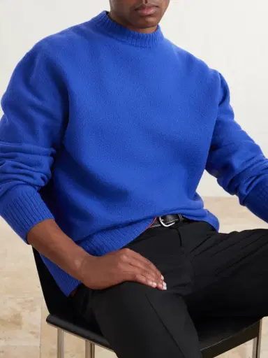 Jil Sander Boiled Wool Sweater - Men | Thumbnail 5 Jil Sander Boiled Wool Sweater - Men | Thumbnail 5