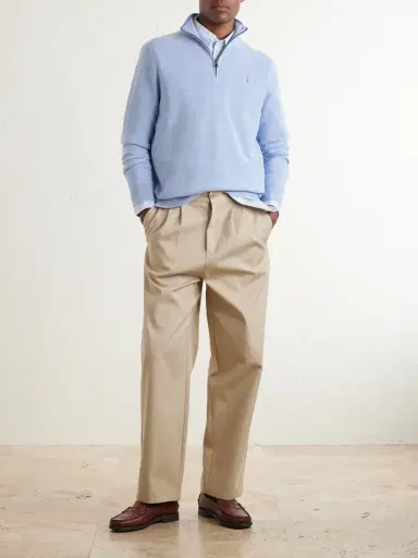 Polo Ralph Lauren Logo-Embroidered Cotton Half-Zip Sweater - Men | Thumbnail 2 Polo Ralph Lauren Logo-Embroidered Cotton Half-Zip Sweater - Men | Thumbnail 2