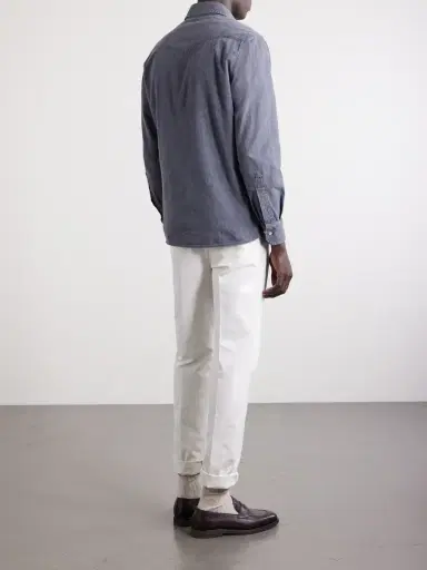 Brunello Cucinelli Denim Shirt - Men | Thumbnail 4 Brunello Cucinelli Denim Shirt - Men | Thumbnail 4