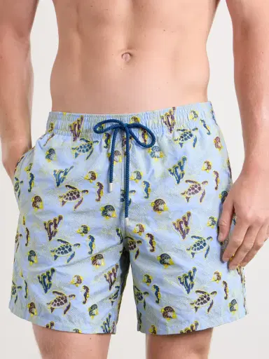 Vilebrequin Mistral Straight-Leg Mid-Length Embroidered Swim Shorts - Men | Thumbnail 2 Vilebrequin Mistral Straight-Leg Mid-Length Embroidered Swim Shorts - Men | Thumbnail 2