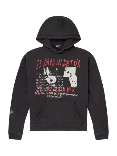 Enfants Riches Déprimés 13 Days In Detox Printed Cotton-Jersey Hoodie - Men | Thumbnail 1 Enfants Riches Déprimés 13 Days In Detox Printed Cotton-Jersey Hoodie - Men | Thumbnail 1