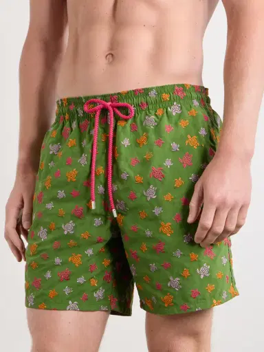 Vilebrequin Mistral Straight-Leg Mid-Length Embroidered Swim Shorts - Men | Thumbnail 2 Vilebrequin Mistral Straight-Leg Mid-Length Embroidered Swim Shorts - Men | Thumbnail 2