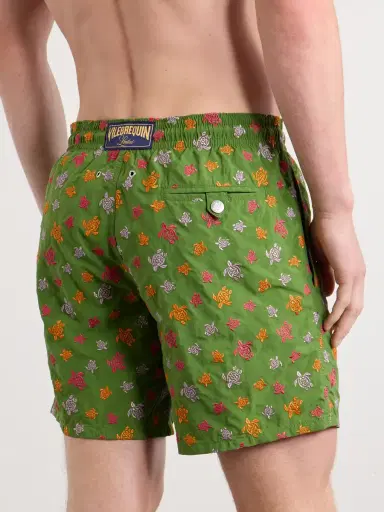 Vilebrequin Mistral Straight-Leg Mid-Length Embroidered Swim Shorts - Men | Thumbnail 3 Vilebrequin Mistral Straight-Leg Mid-Length Embroidered Swim Shorts - Men | Thumbnail 3