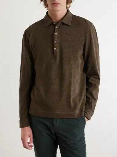 Massimo Alba Raya Cotton and Cashmere-Blend Polo Shirt - Men | Thumbnail 3 Massimo Alba Raya Cotton and Cashmere-Blend Polo Shirt - Men | Thumbnail 3