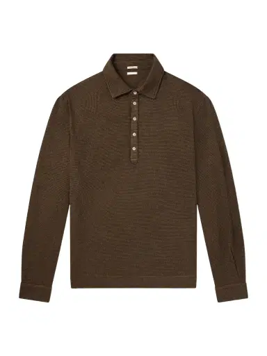 Massimo Alba Raya Cotton and Cashmere-Blend Polo Shirt - Men | Thumbnail 1 Massimo Alba Raya Cotton and Cashmere-Blend Polo Shirt - Men | Thumbnail 1