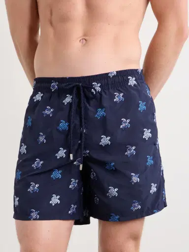 Vilebrequin Mistral Straight-Leg Mid-Length Embroidered Swim Shorts - Men | Thumbnail 2 Vilebrequin Mistral Straight-Leg Mid-Length Embroidered Swim Shorts - Men | Thumbnail 2